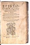 MELANCHTHON, PHILIPP. Epistolarum D. Philippi Melanchthonis Farrago.  1565